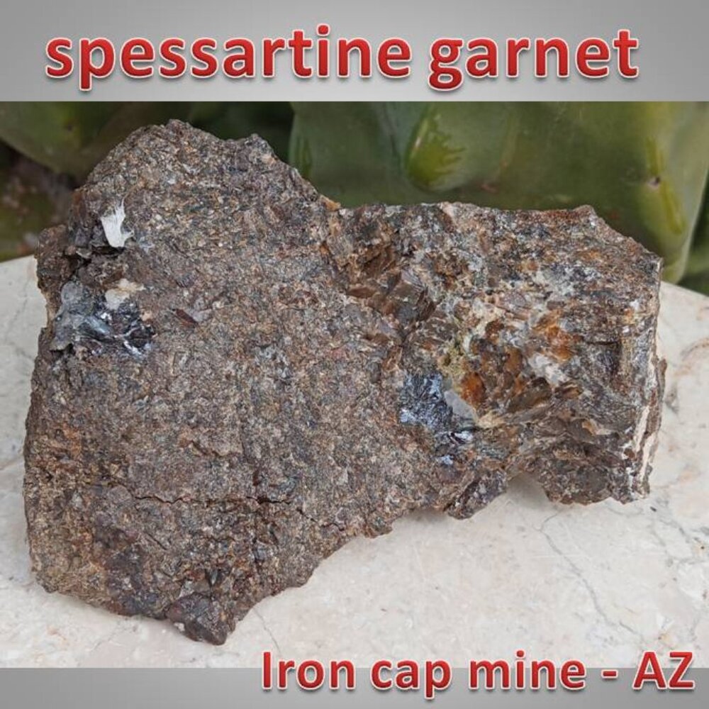 Spessartine GARNET raw chunk : success PASSION confidence